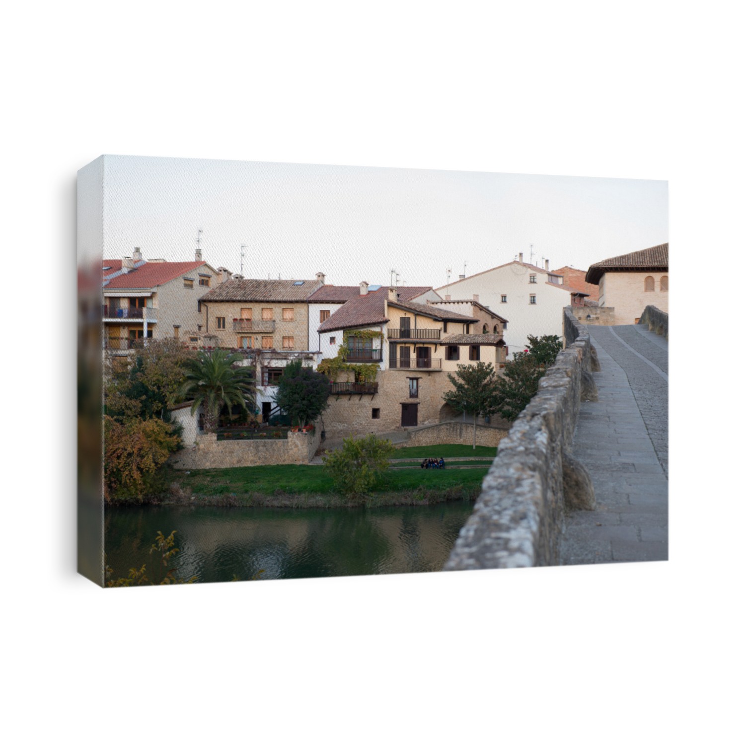 Puente la Reina, ancient spanish city. Spain, Europe.